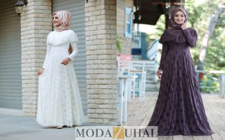 tesettür vintage elbise